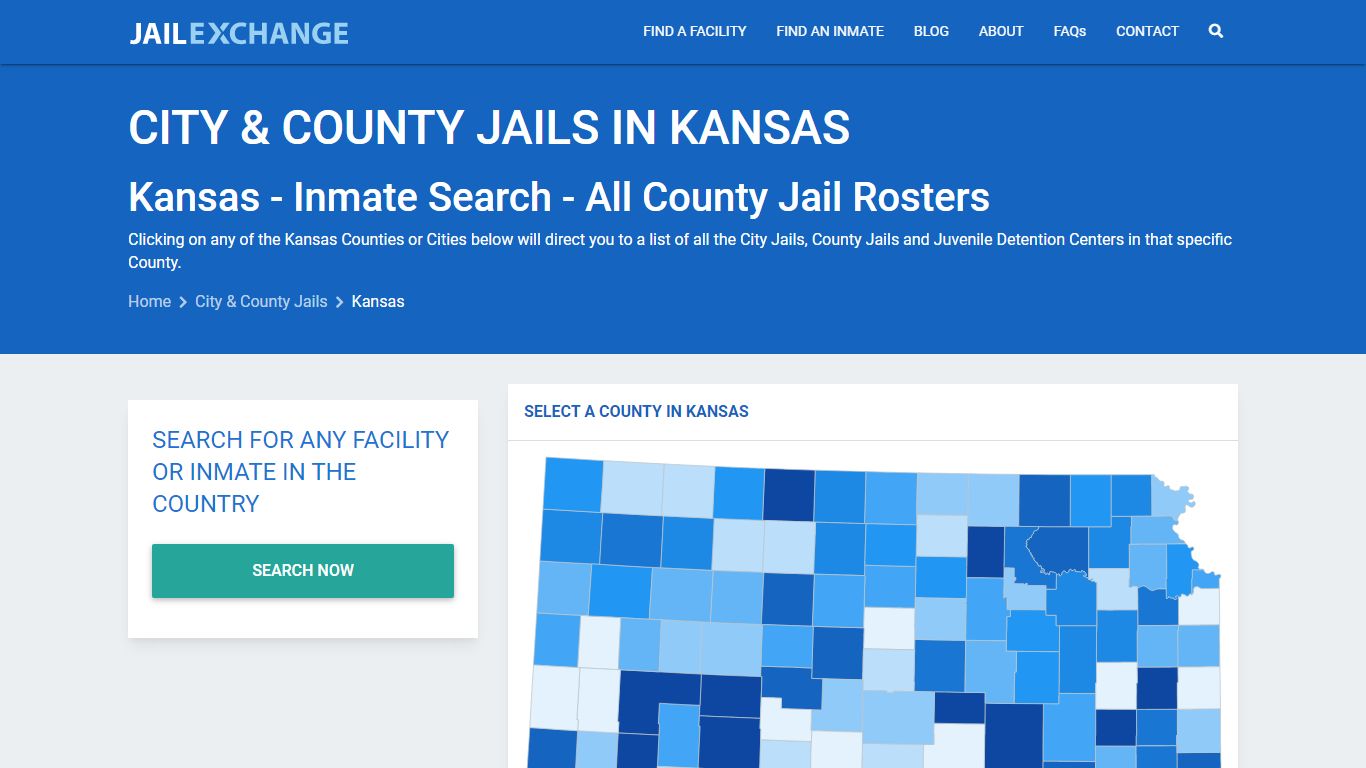 Inmate Search - Kansas County Jails | Jail Exchange